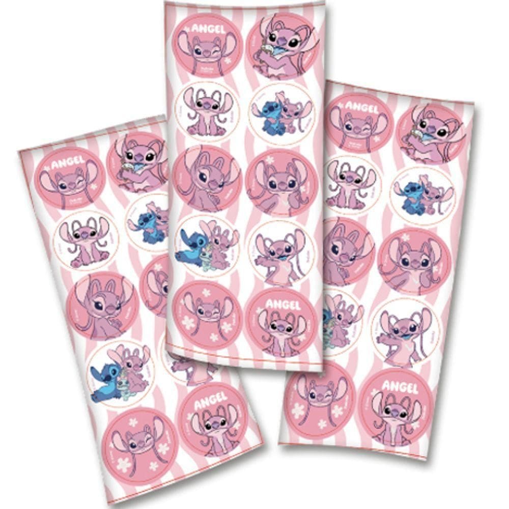 Adesivo Redondo Angel Stitch New - 30 Un