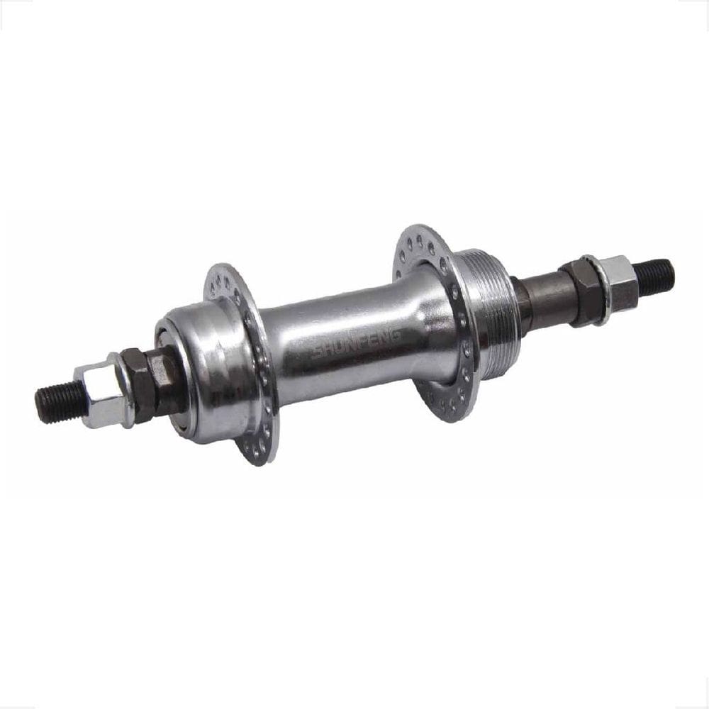 Cubo Traseiro 36 Furos Com Espacador 3/8 X 175Mm Aco Cromado Bicicleta Bike Monark Caloi Tropical