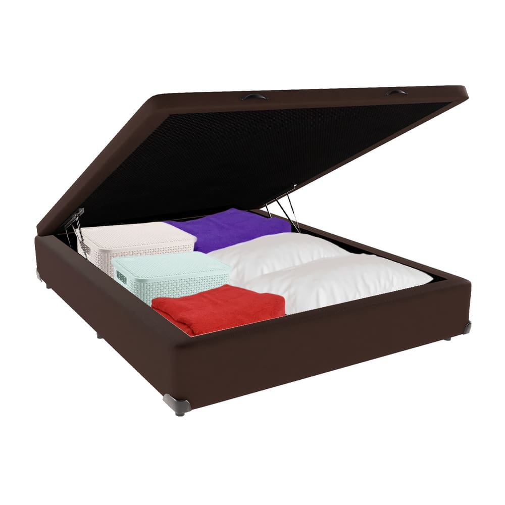 Cama Box Baú Viúvo Bravus 128x188x44