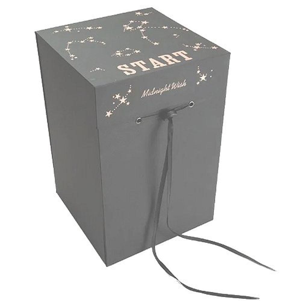 Caixa Quadrada Surpresa Com Visor 20x20x31cm Preto - 1 Un
