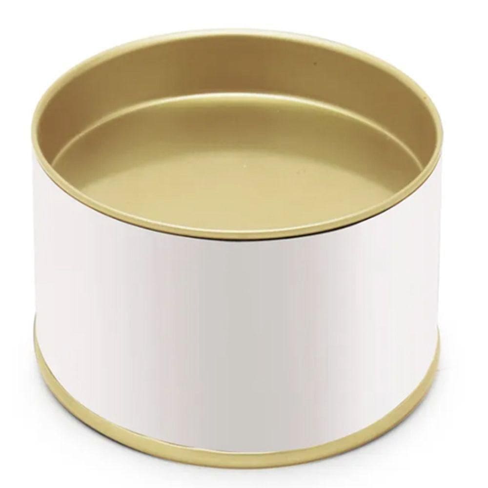 Lata Para Bem Casado Branca 4x6cm - 48 Un