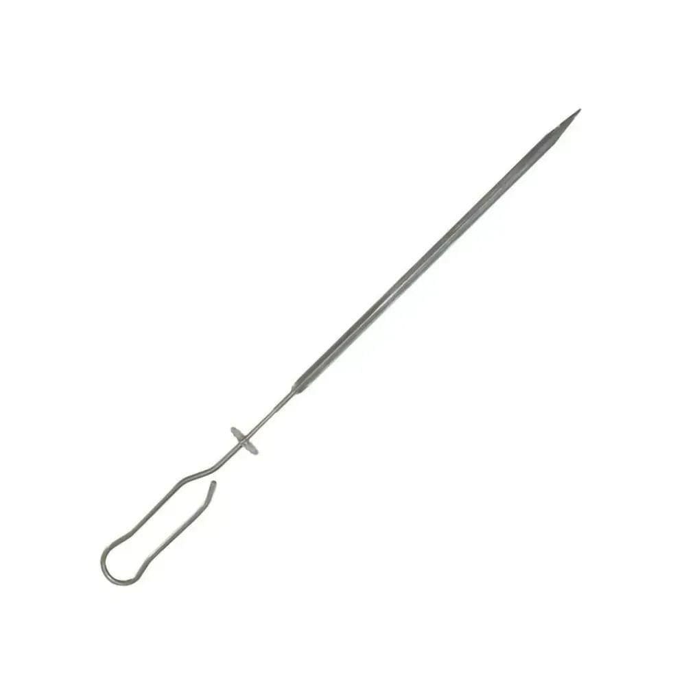 Kit 10 Espetos Lâmina Inox 430 Galeto Lobo Churrasqueiras Tamanho 50