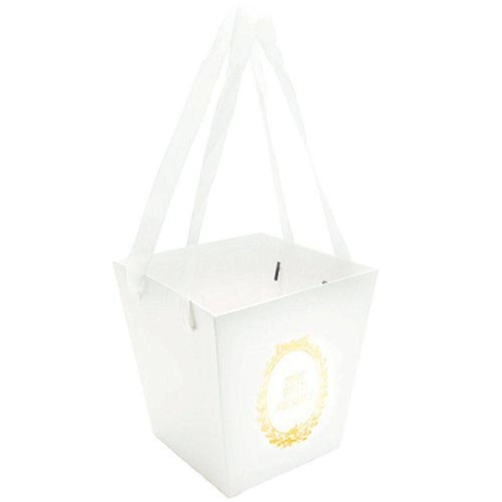 Caixa Quadrada Alta Liso 13x17x18cm Branco - 1 Un