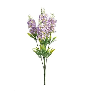 Flores Decorativas Permanentes - Buquê Trilio X5 35cm Violeta - 6 Buquês