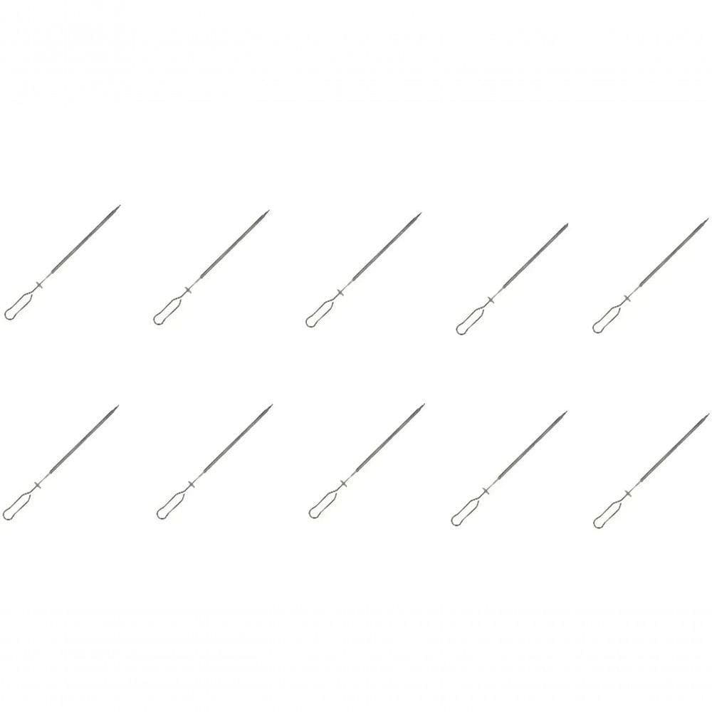 Kit 10 Espetos 13mm Para Picanha Comercial Lobo Churrasqueiras - Linha Churrascaria Tamanho 40