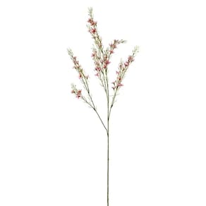 Folhas Decorativas Permanentes - Pick Folhagem E Flores 1,10 Metros Rosa - 1 Haste