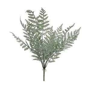 Galhos Decorativos Permanentes - Pick Samambaia 48cm Verde-branco - 6 Buquês