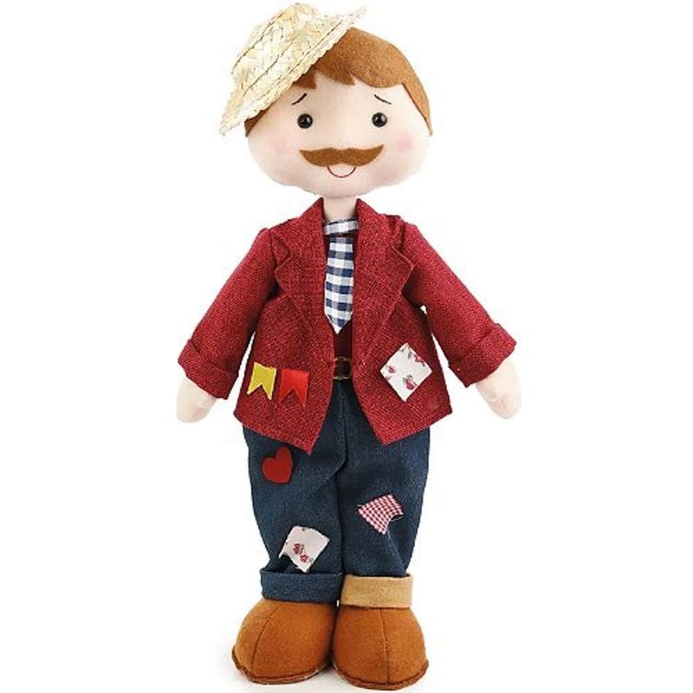 Boneco Para Festa Junina - Noivo Caipirinha Bento 40cm - 1 Un