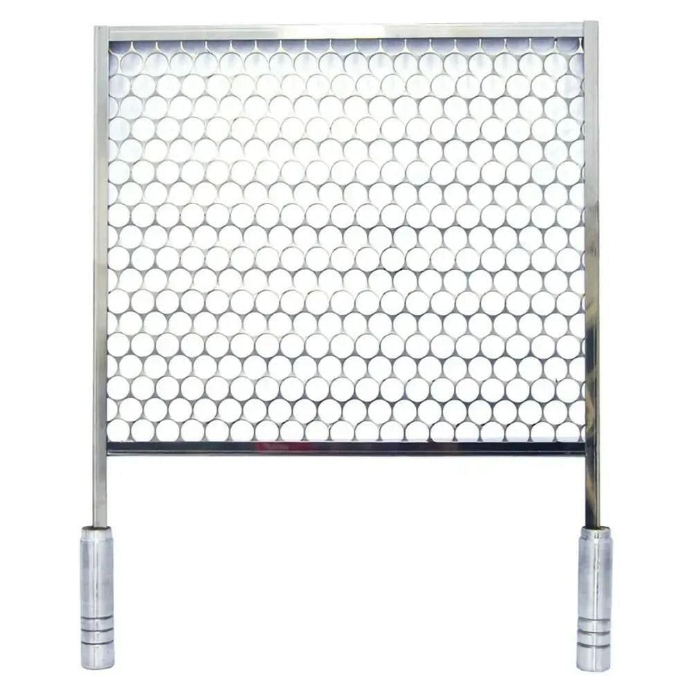 Grelha Tela Inox Cabo Em Aço Inox Lobo Churrasqueiras Medida 50x40