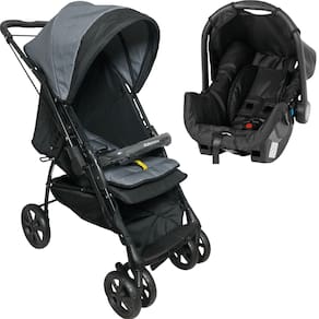 Carrinho Bebe Conforto Galzerano Maranello III Preto Cinza