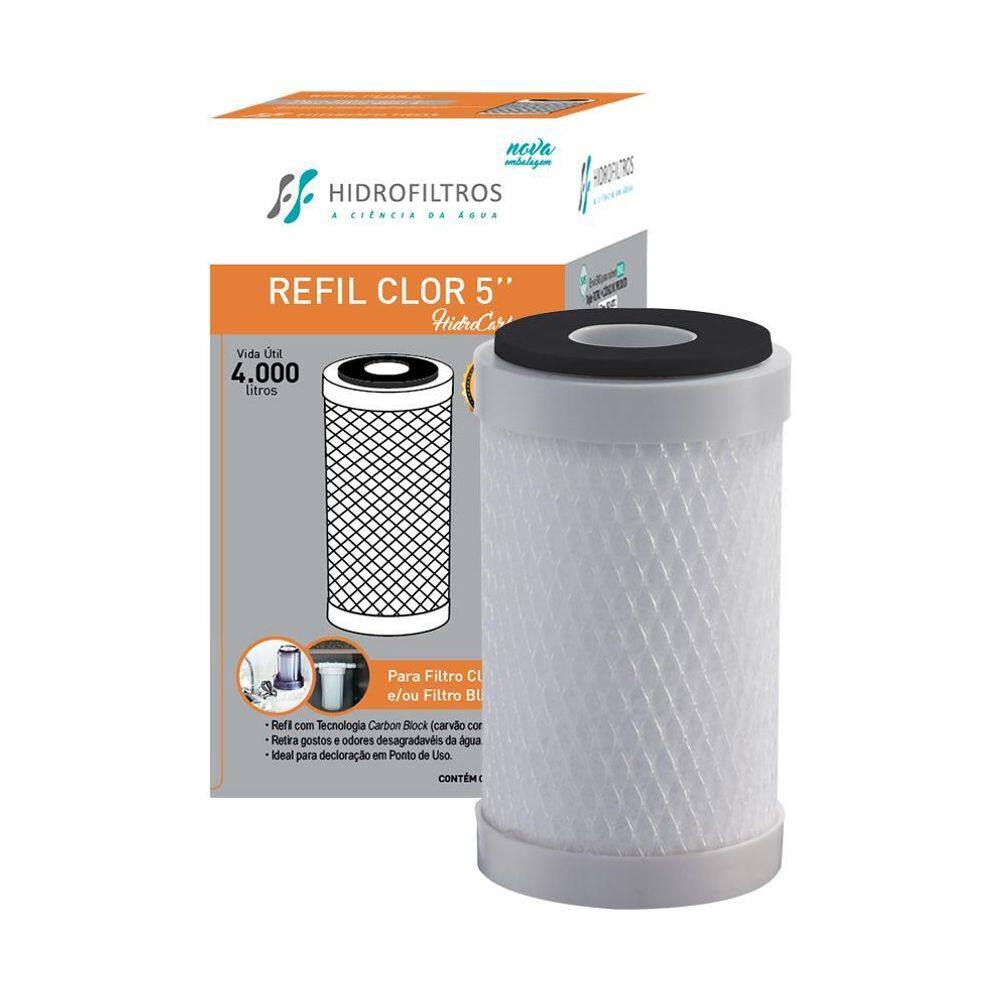 Kit 06 Un Refil Origin P/Filtros Hidrofiltros Pou 5 80L/H