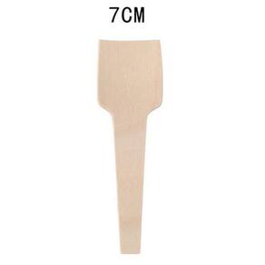 Talher Madeira Mini Colher Natural 7cm - 50 Un