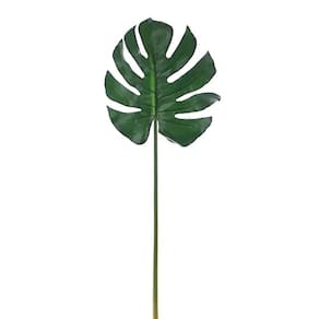 Folhas Decorativas Permanentes - Costela De Adão 88cm Verde - 1 Haste