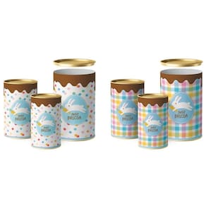 Lata Para Ovo Rígida 500g Páscoa Jump Composê 12,5x22 C-12 Un