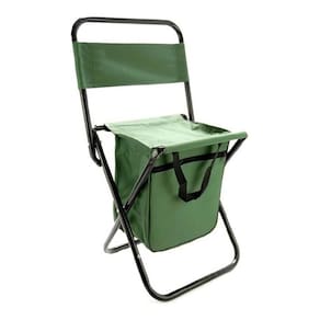 Cadeira Camping Com Bolsaorganizador Multiuso Banqueta Dobravel Vira Mochila Praia Pesca Piquinique