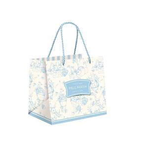 Sacola Premium Para Um Meio Ovo Clássico Francês Azul M 30x26x14cm - 10 Un