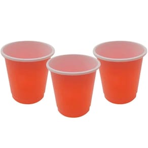 Copo Shot Americano Descartável 30ml Vermelho - 10 Un