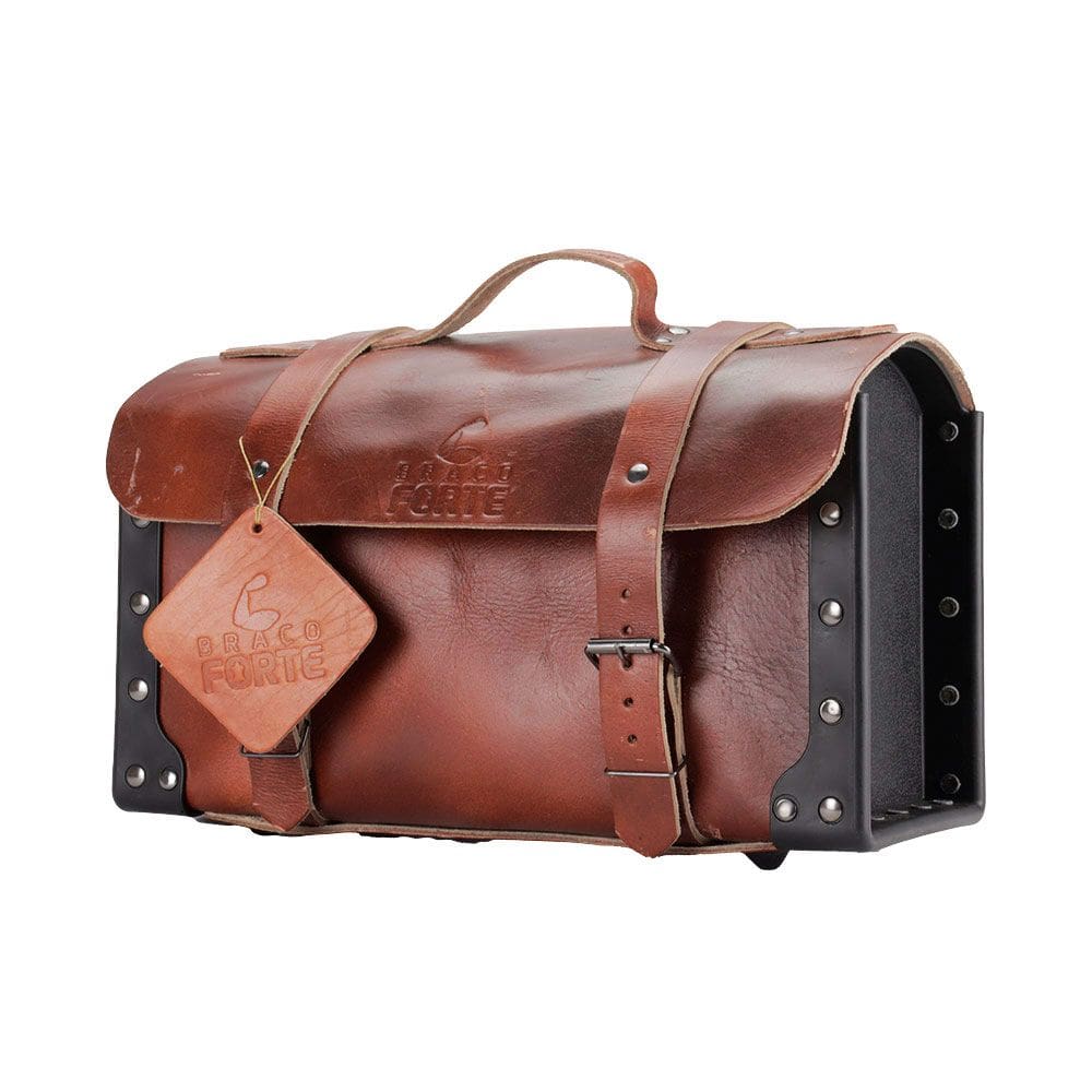 Maleta Ferramentas Couro 40x25x17cm M012 Braço Forte