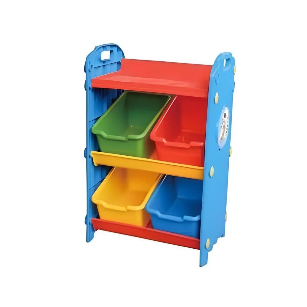 Estante Bau Organizador De Brinquedos Armario Infantil Quarto Criança Brinquedoteca Nicho Colorido
