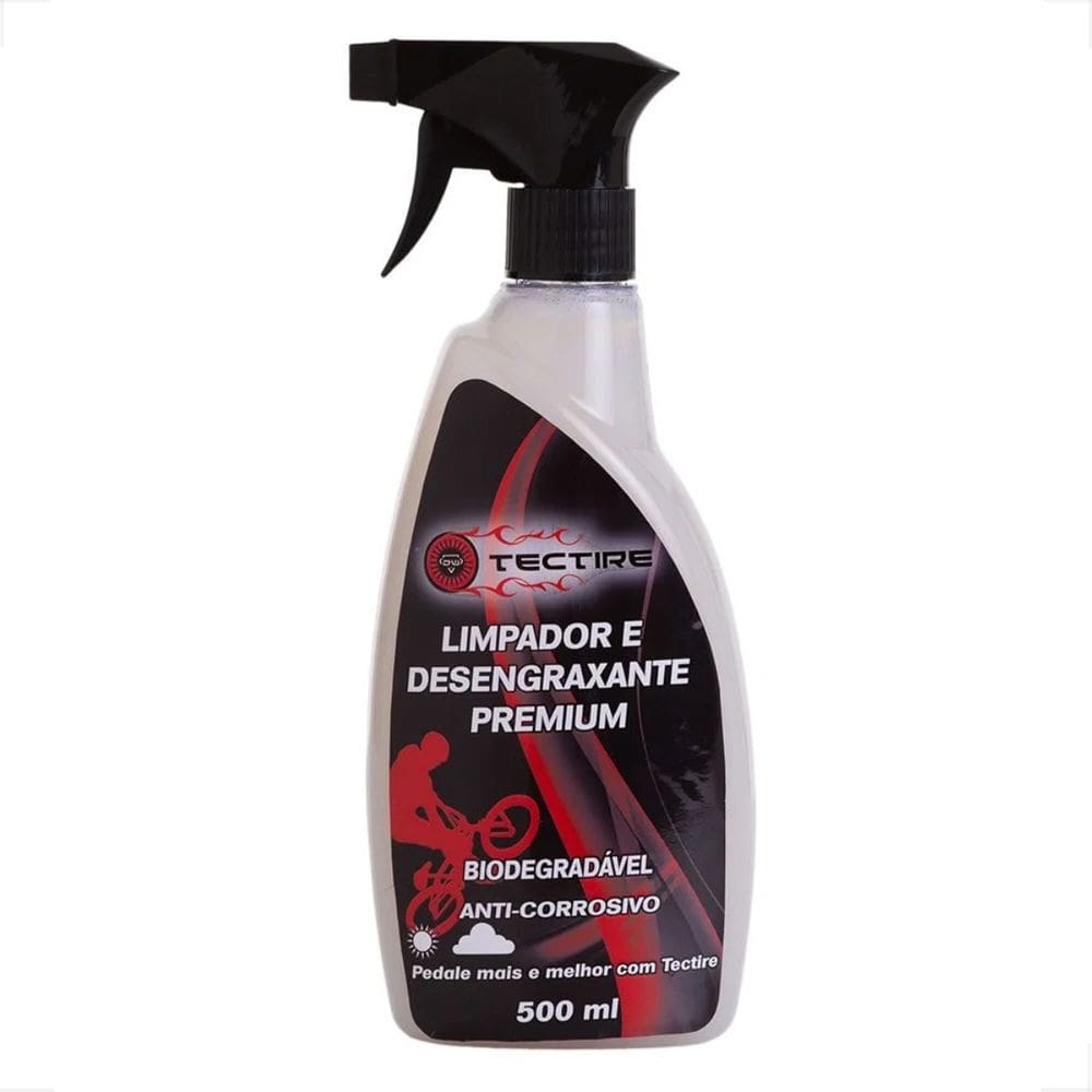 Limpador Desengraxante Premium Tectire Multiuso Biodegradável Corrente K7 Coroa pedivela 500ml