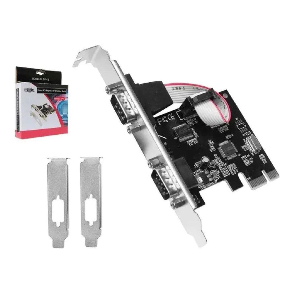 Placa Serial Pci-E Com 2 Saidas Dp-19 Dex
