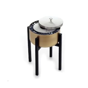 Lareira Modelo Tocha Dourada Pequena Ecológica - K3 Imports