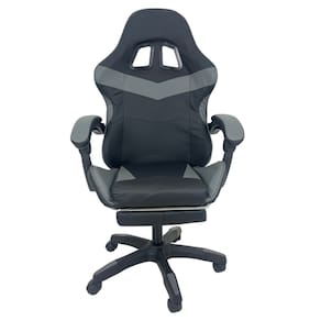 Cadeira Gamer Stillus Ergonômica Com Apoio Para Os Pés Cinza