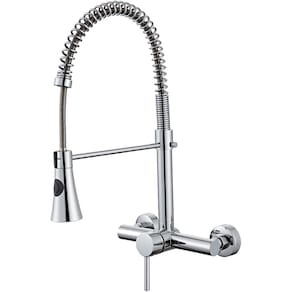 Torneira de Cozinha Gourmet de Parede Misturador Monocomando Cromada