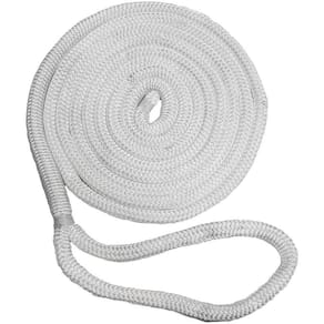 Dock Line New England Ropes 5/8 Double Braid White 10,67 m