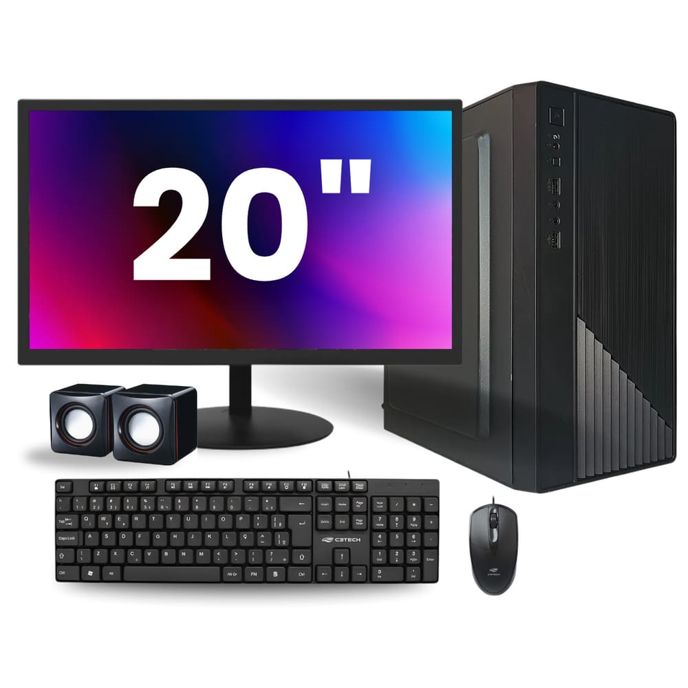 Computador Completo Intel I7 16gb Ssd 240 Monitor 20 W10 Pro