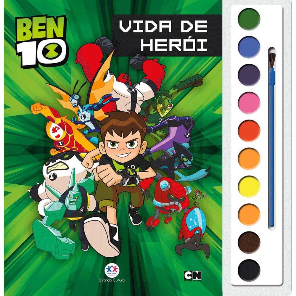 Livro Aquarela - Ben 10 - Vida De Herói