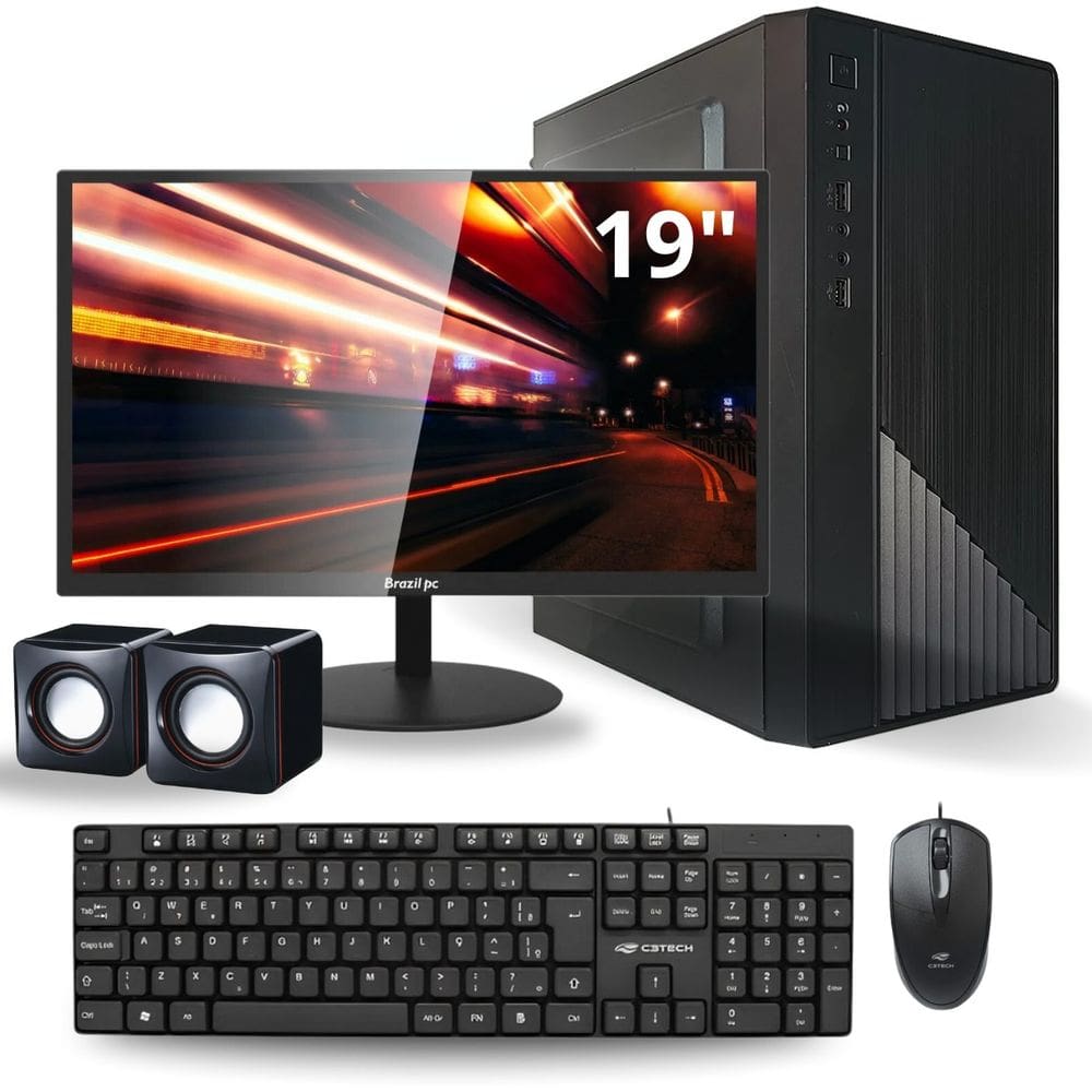 Pc Completo I7 Terciera Geracao 8 Gb Nvme 256 Gb Monitor 19 W10