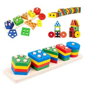 Brinquedo De Encaixe Educativo Montessori Menina Menino Em Madeira