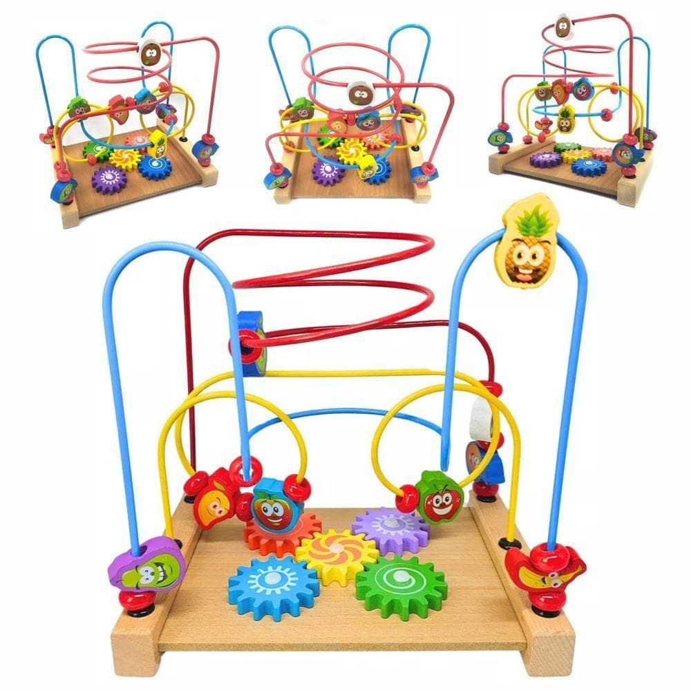 Brinquedo Aramado Montanha Russa Montessoriano Engrenagem Colorido