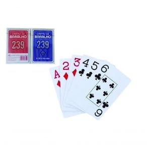 Kit 2 Unidades De Baralho 108 Cartas De Plástico Diversão