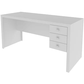 Mesa para Escritório Reversível 155 cm 3 gavetas