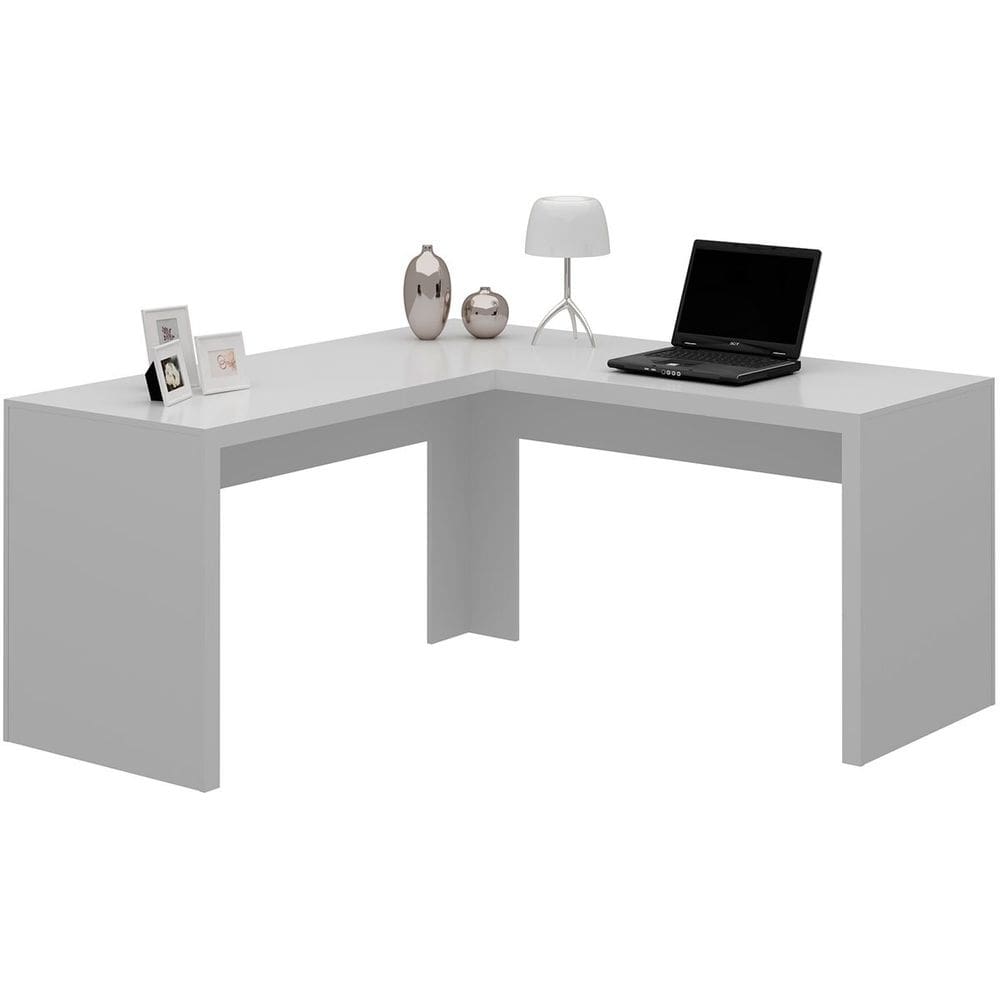 Mesa de Canto para Escritório em L Angular MDP