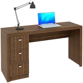 Mesa para Escritório Reversível 136 cm 3 gavetas