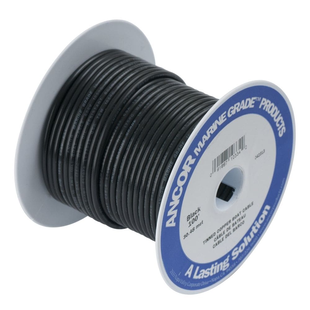 Fio Ancor 111002 Cobre Estanhado 8 AWG (8mm²) Preto 7,6m