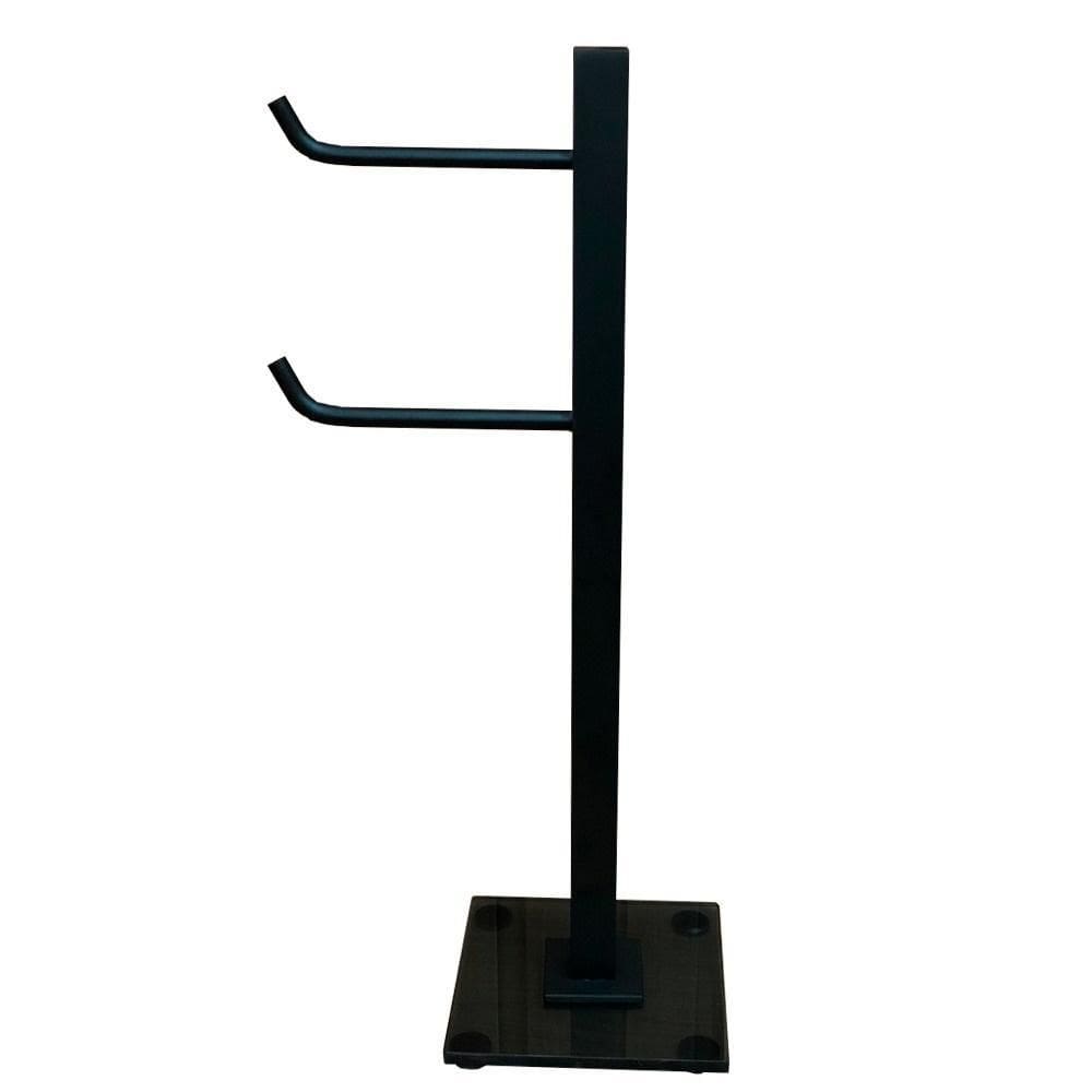 Papeleira De Chão Luxuosa Maciça Metal - Preto