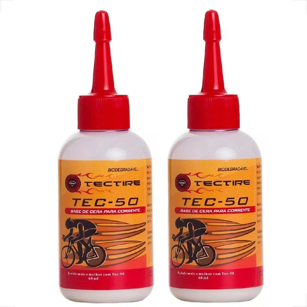 Par Óleo Lubrificante Corrente Tectire Tec-50 Bio Cera Bike 60ml Bicicleta Bike Mtb Speed
