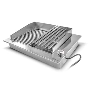 Churrasqueira Elétrica de Embutir 60x47 220v com Duas Grelhas em Aço Inox - JX Metais
