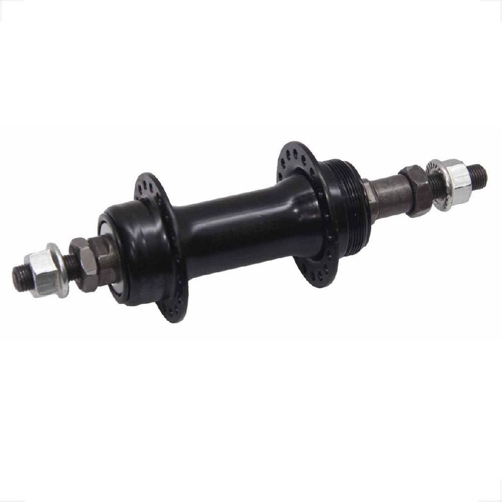 Cubo Traseiro 36 Furos Com Espacador 3/8 X 175Mm Aco Preto Bicicleta Bike Monark Caloi Tropical