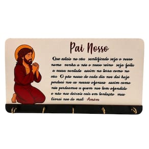 Porta Chaves Pai Nosso, Porta Chaves Oração, Jesus Cristo