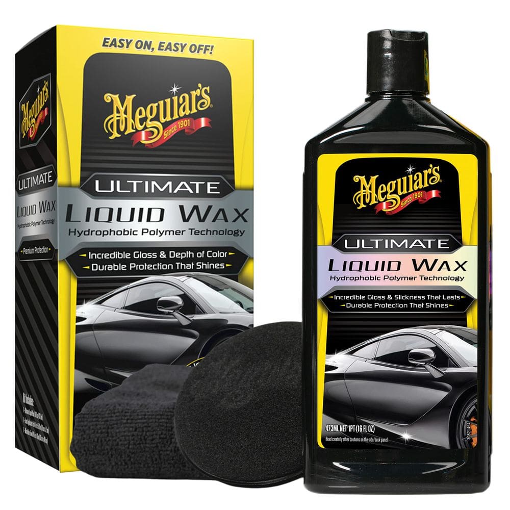 Cera para carro Meguiar`s Ultimate Liquid Wax 473ml com acessórios