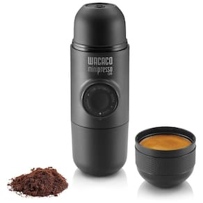 Cafeteira Elétrica Programável Expresso Design Moderno Cafeteira de Viagem Operado Manualmente 100ml, WACACO MPGR100, Preto