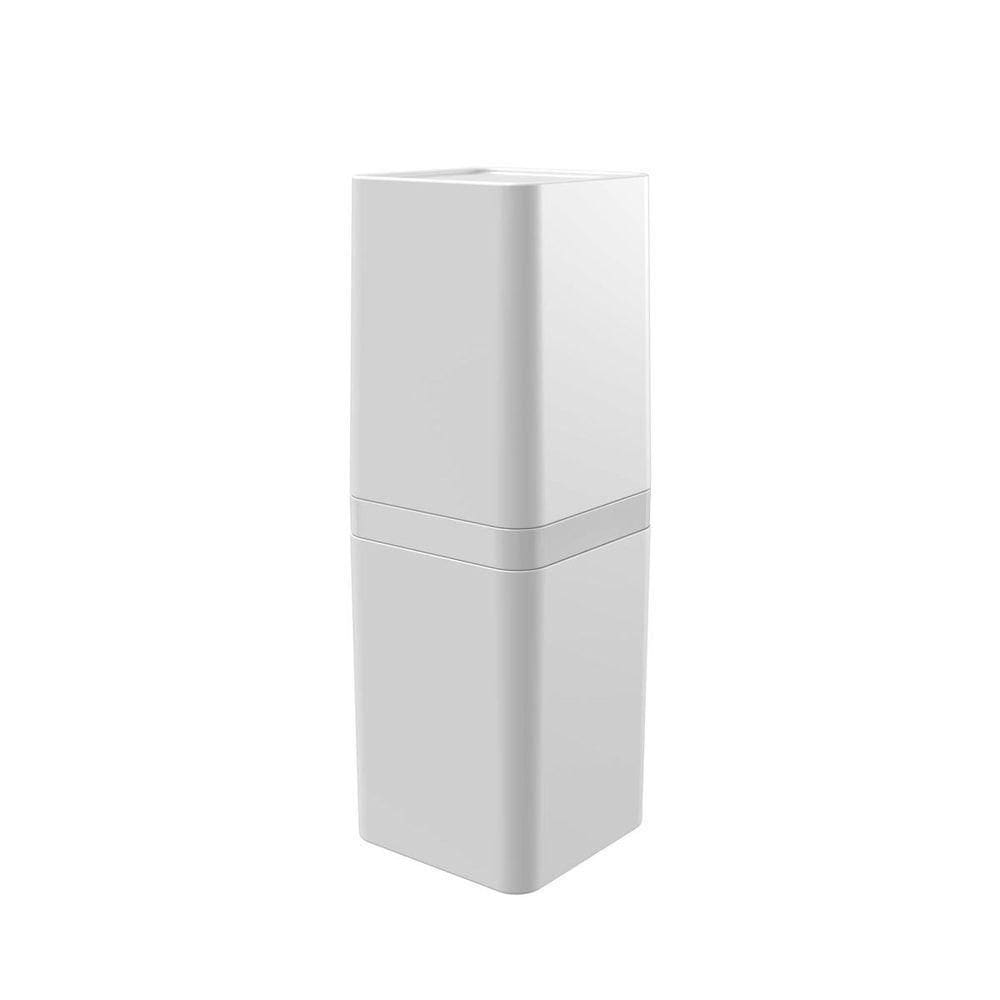 Porta Escovas De Dente Com Tampa - Stolf Branco