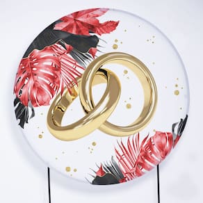 Painel Decorativo para Festa 1,80x1,80 metros Vesti Fácil com Elástico Casamento - Fera Print