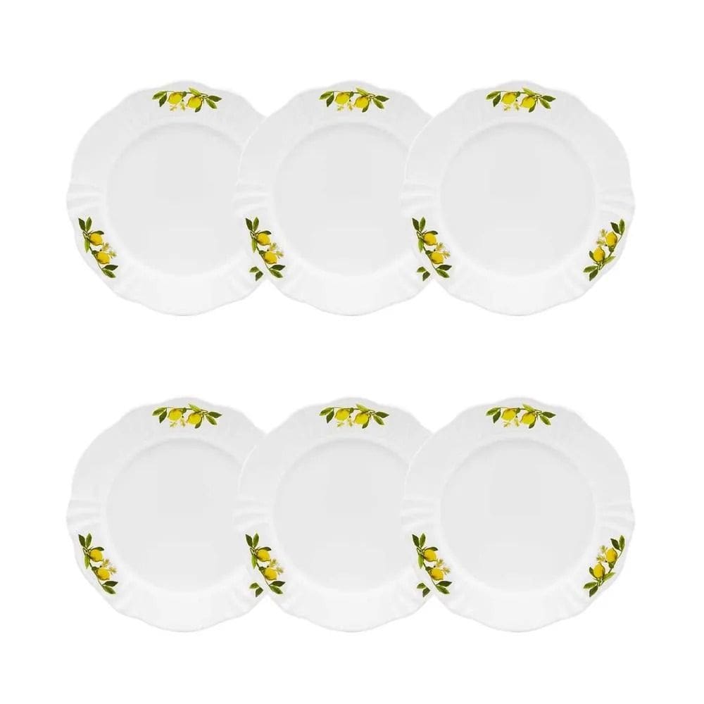 Jogo de 6 Pratos Sobremesa 23 Cm Soleil Limoni Oxford