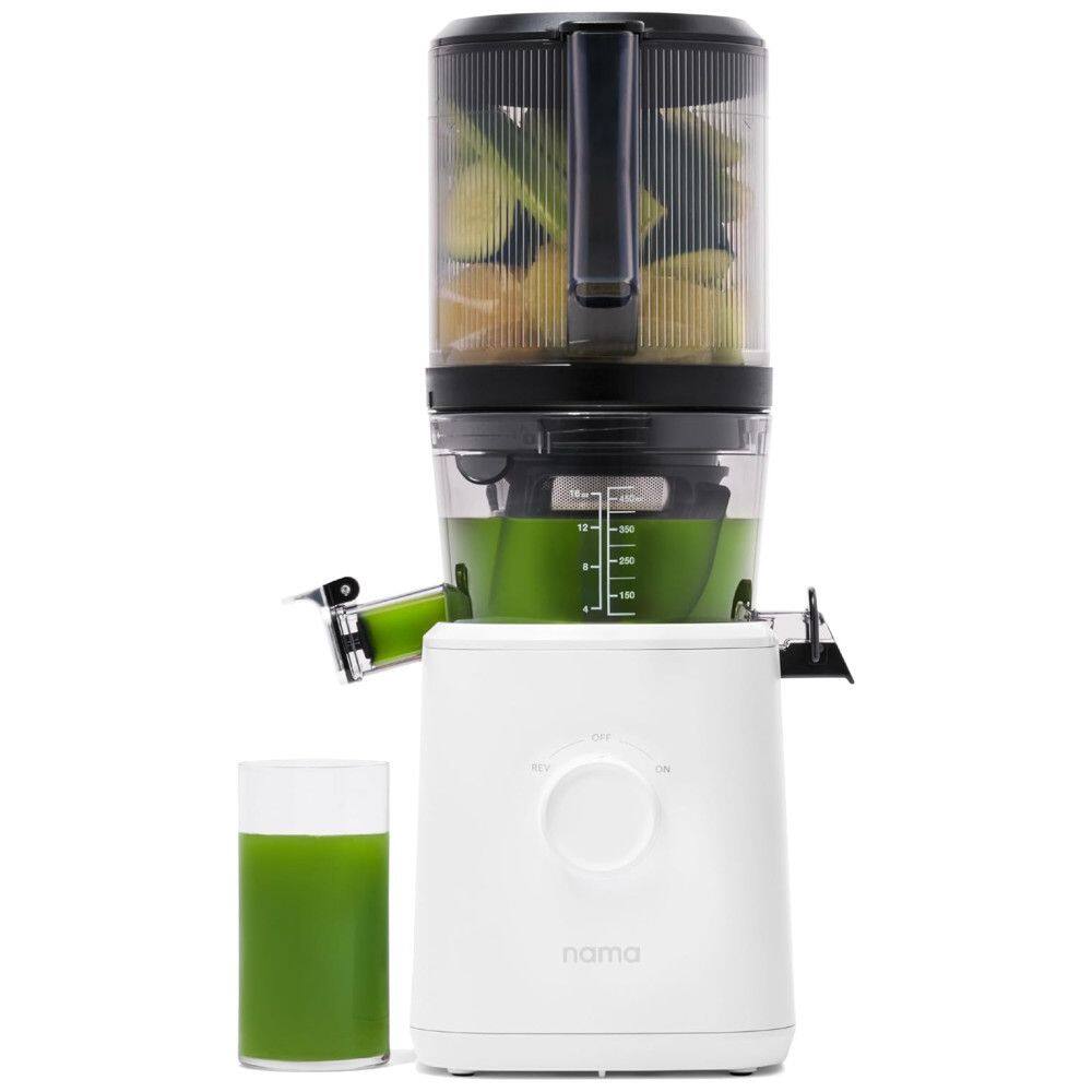 Espremedor de Frutas Nama J2 Automático com Sistema de Extração a Frio, Tubo Amplo para Frutas Inteiras - Menos Desperdício